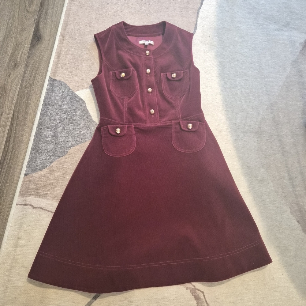 Jorya Weekend Winter New Vintage Sleeveless Dress with Brand Metal Bucket Size M - Picture 5 of 6